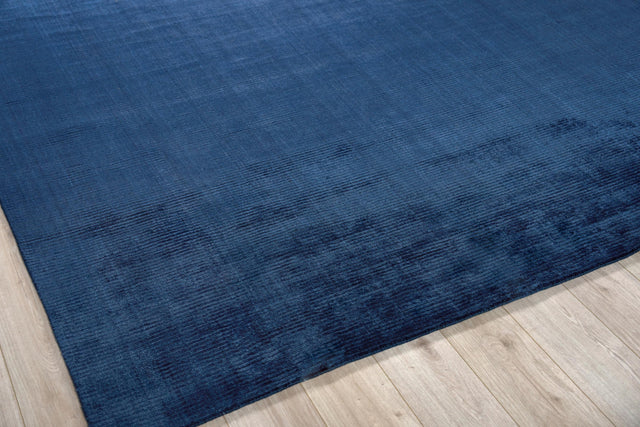 Exquisite Rugs The Blues handloomed Bamboo Silk 4977 Navy 14' x 10' Area Rug