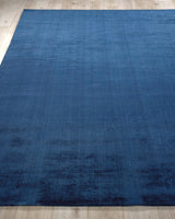 Exquisite Rugs The Blues handloomed Bamboo Silk 4977 Navy 14' x 10' Area Rug
