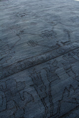 Exquisite Rugs Overdye hand-knotted New Zealand Wool 5028 Navy 14' x 10' Area Rug