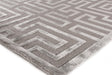 Exquisite Rugs Metro Velvet hand-knotted Wool/Viscose 5041 Silver 12' x 9' Area Rug