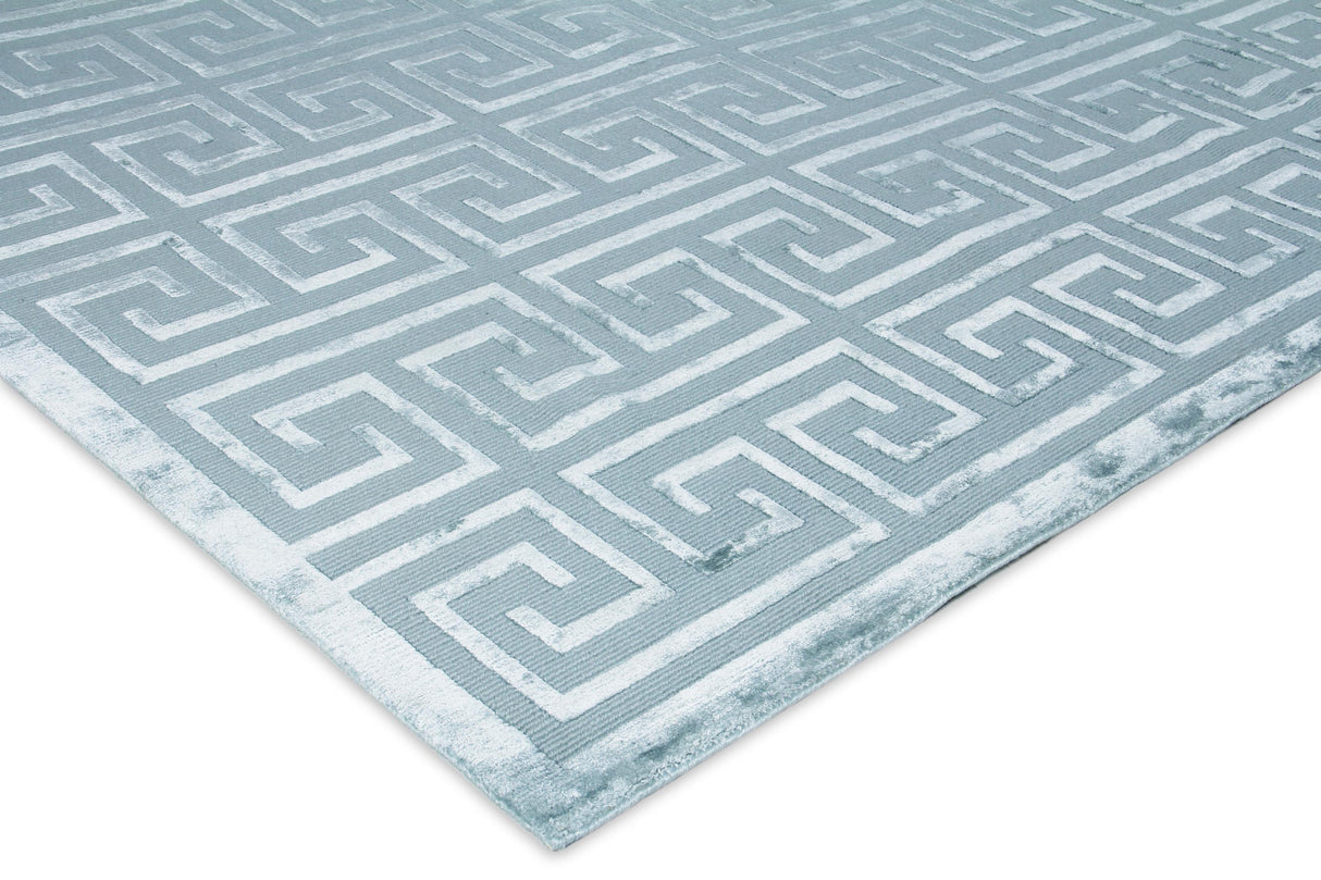 Exquisite Rugs Metro Velvet hand-knotted Wool/Viscose 5050 Ivory/Silver 12' x 9' Area Rug