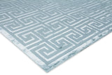Exquisite Rugs Metro Velvet hand-knotted Wool/Viscose 5050 Ivory/Silver 12' x 9' Area Rug
