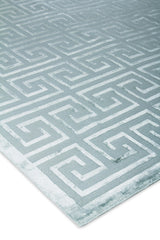 Exquisite Rugs Metro Velvet hand-knotted Wool/Viscose 5050 Ivory/Silver 12' x 9' Area Rug