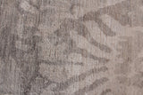 Exquisite Rugs Antique'd Silk hand-knotted Bamboo Silk 5066 Ivory/Silver 10' x 8' Area Rug