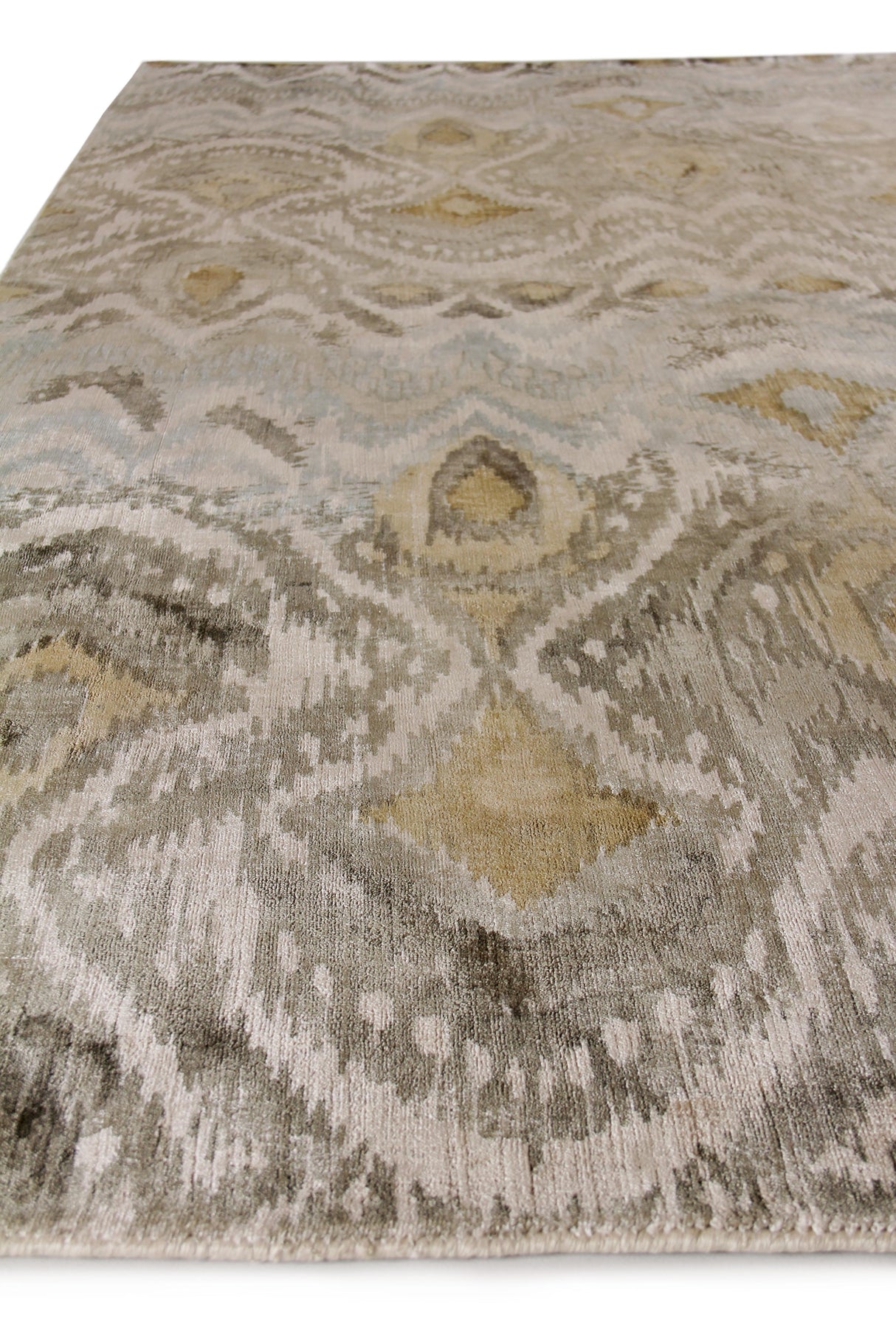 Exquisite Rugs Koda handloomed Bamboo Silk 5100 Gray 10' x 8' Area Rug