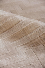 Exquisite Rugs Smooch Geo handloomed Bamboo Silk 5075 Beige 10' x 8' Area Rug