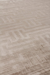 Exquisite Rugs Smooch Geo handloomed Bamboo Silk 5075 Beige 10' x 8' Area Rug