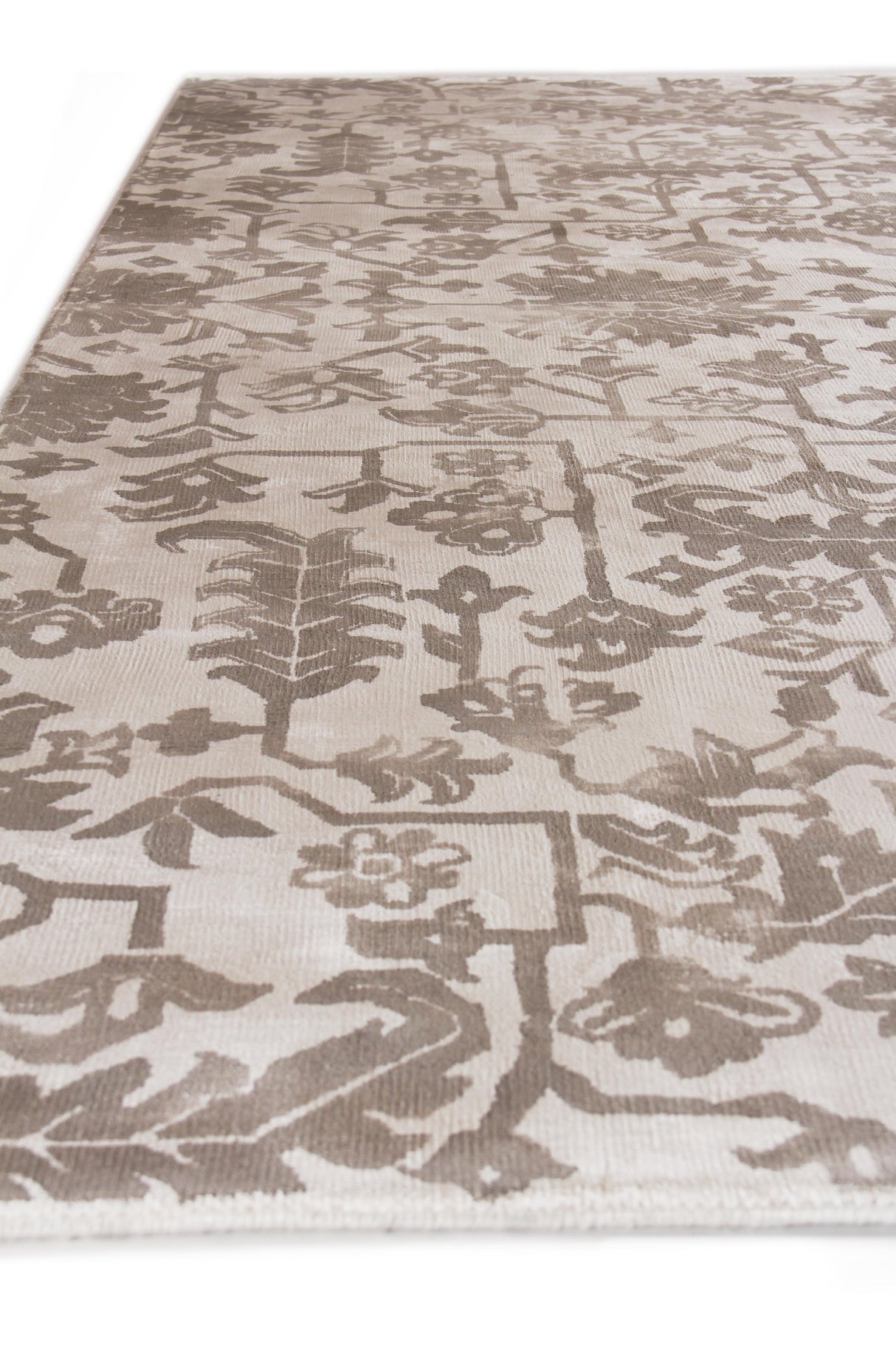 Exquisite Rugs Carrera handloomed Viscose 5169 Ash 14' x 10' Area Rug