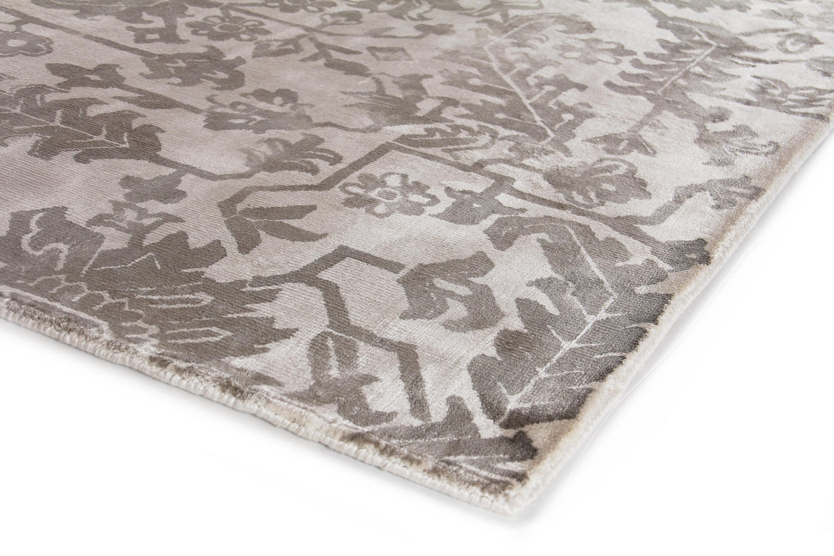 Exquisite Rugs Carrera handloomed Viscose 5169 Ash 10' x 8' Area Rug