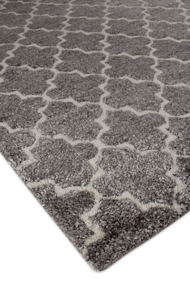 Exquisite Rugs Lux Look hand-knotted Bamboo Silk 5188 Gray 14' x 10' Area Rug