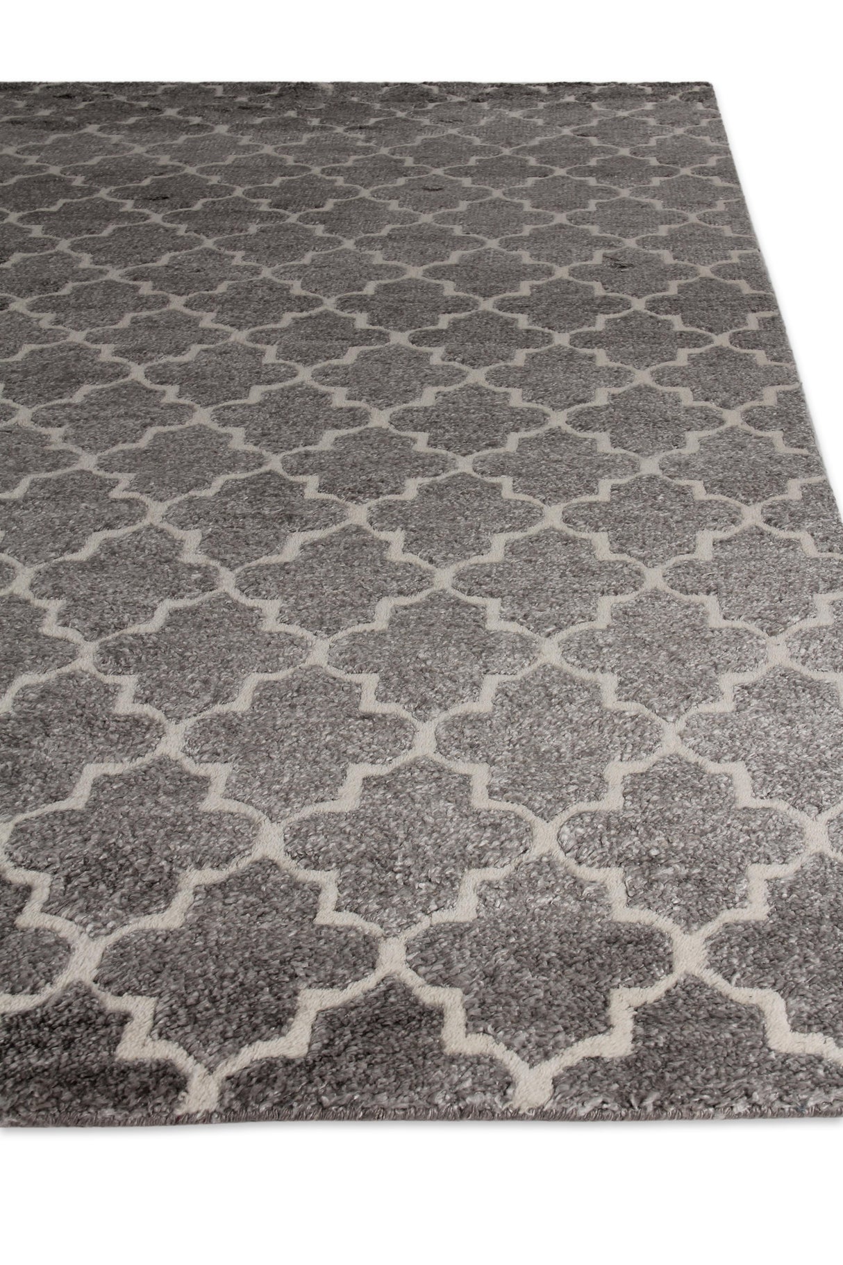 Exquisite Rugs Lux Look hand-knotted Bamboo Silk 5188 Gray 14' x 10' Area Rug