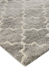 Exquisite Rugs Lux Look hand-knotted Bamboo Silk 5189 Silver 14' x 10' Area Rug