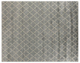 Exquisite Rugs Lux Look hand-knotted Bamboo Silk 5189 Silver 14' x 10' Area Rug