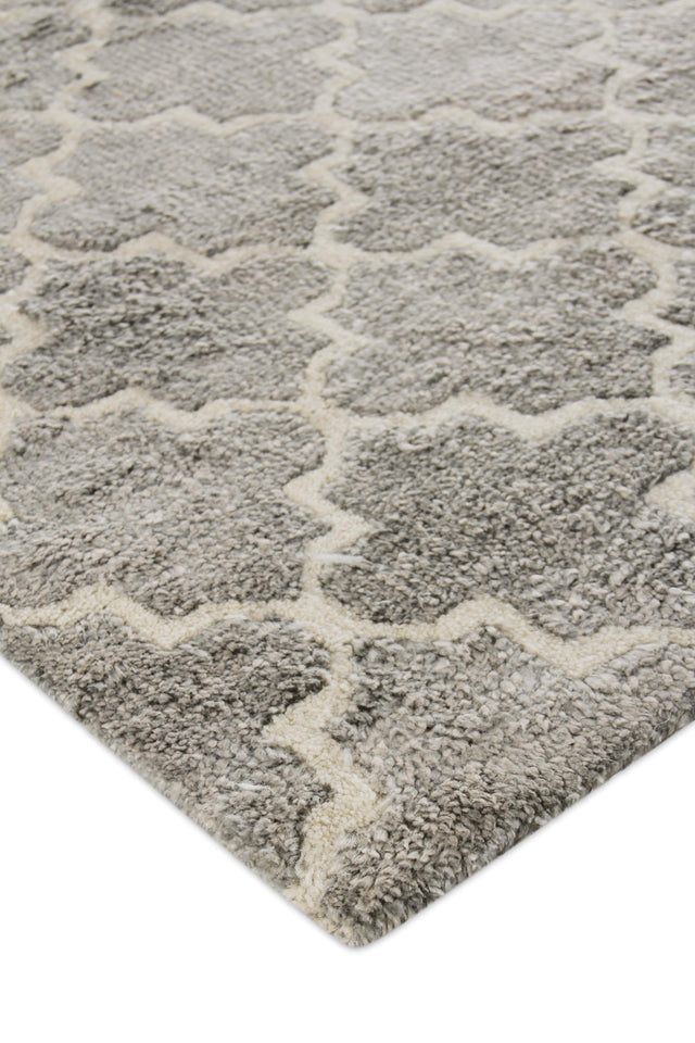 Exquisite Rugs Lux Look hand-knotted Bamboo Silk 5189 Silver 10' x 8' Area Rug