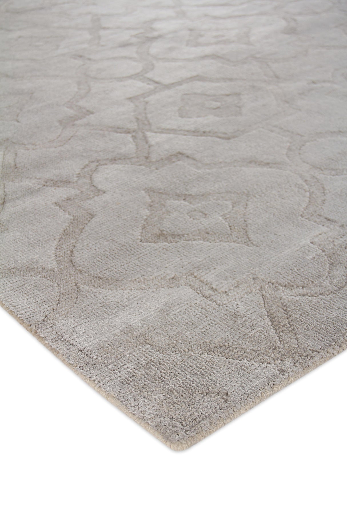 Exquisite Rugs Samara handloomed Bamboo Silk 5203 Silver 15' x 12' Area Rug