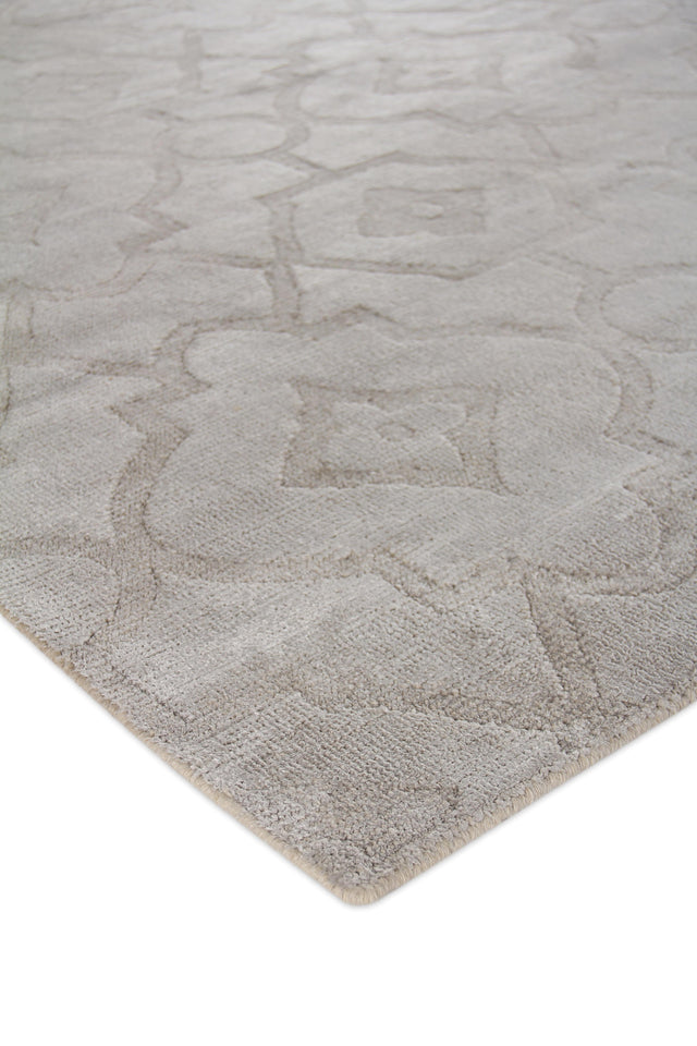 Exquisite Rugs Samara handloomed Bamboo Silk 5203 Silver 15' x 12' Area Rug
