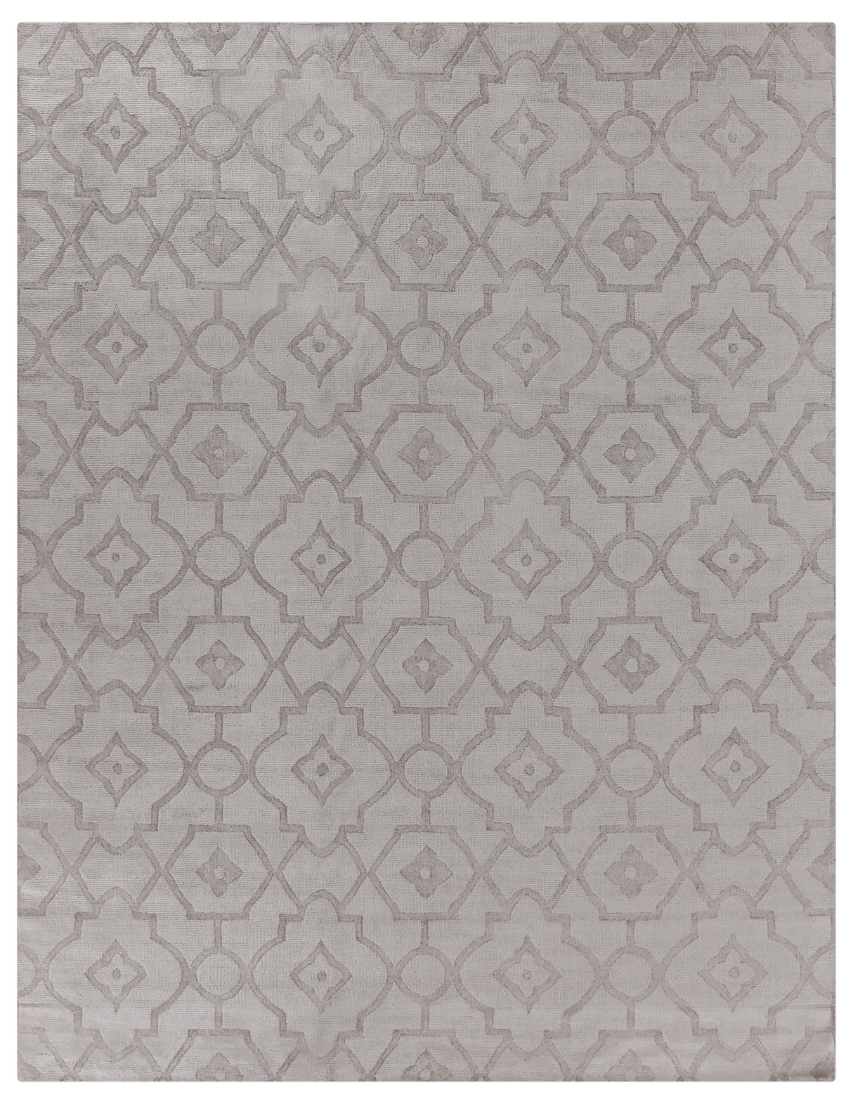 Exquisite Rugs Samara handloomed Bamboo Silk 5203 Silver 15' x 12' Area Rug