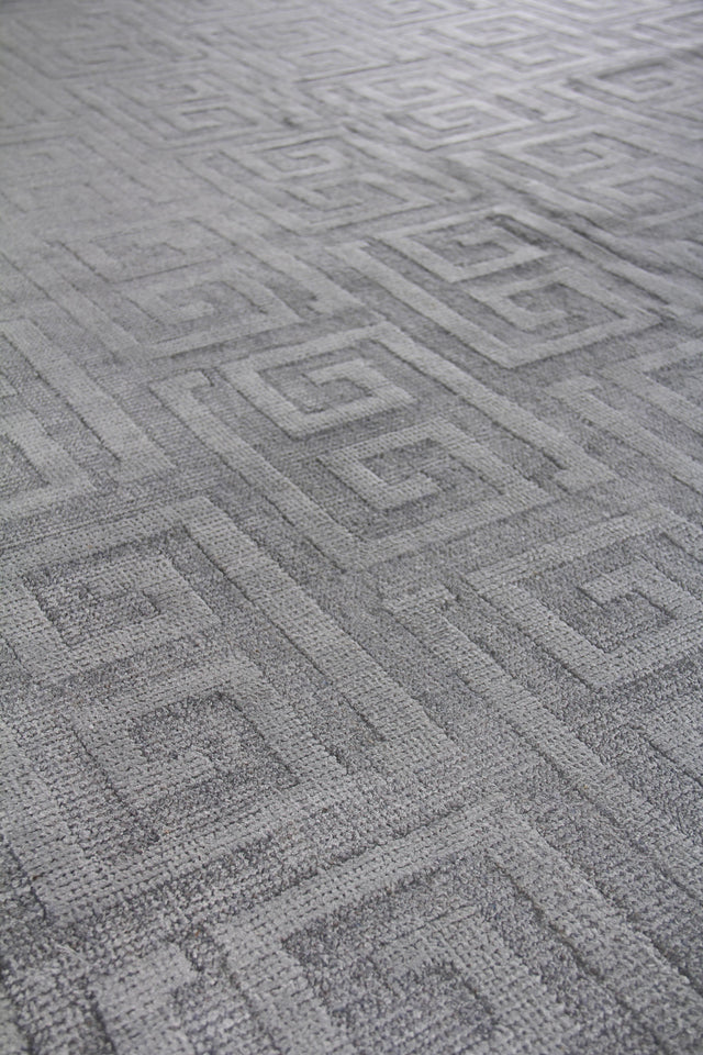 Exquisite Rugs Samara handloomed Bamboo Silk 5209 Aqua 14' x 10' Area Rug