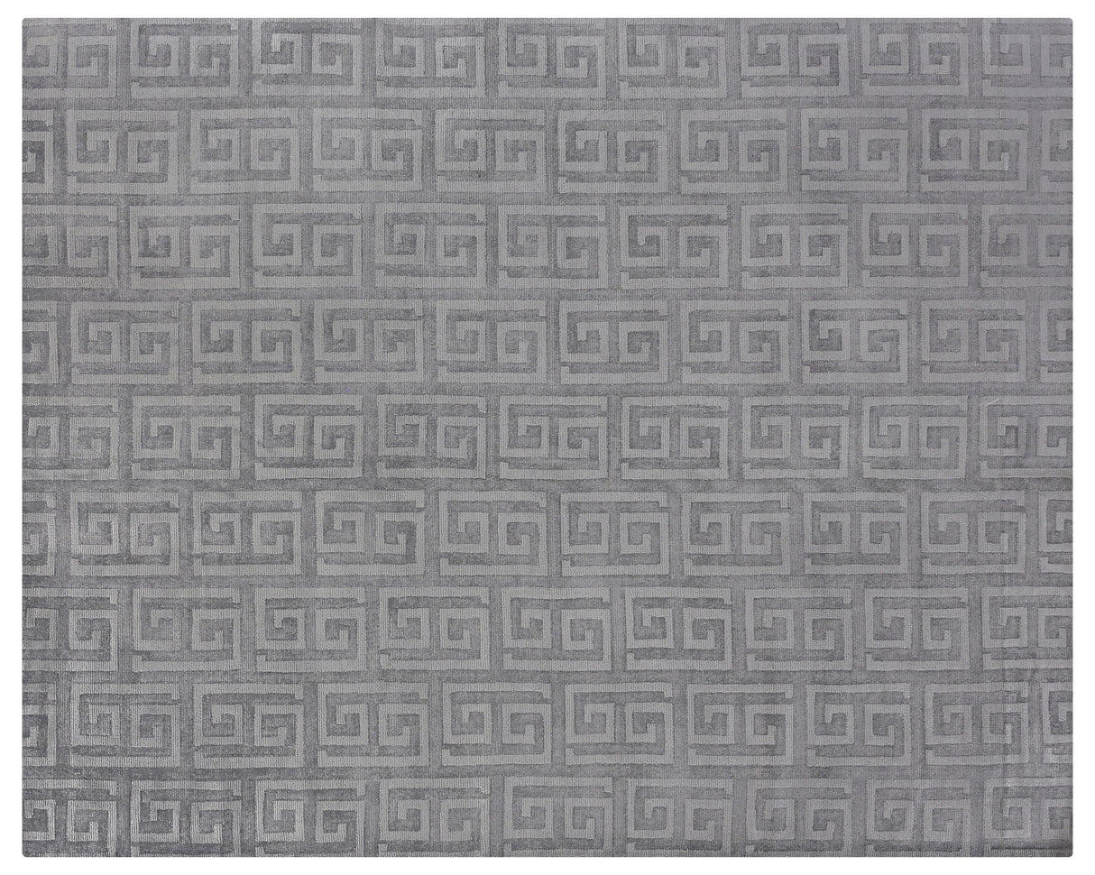 Exquisite Rugs Samara handloomed Bamboo Silk 5209 Aqua 14' x 10' Area Rug
