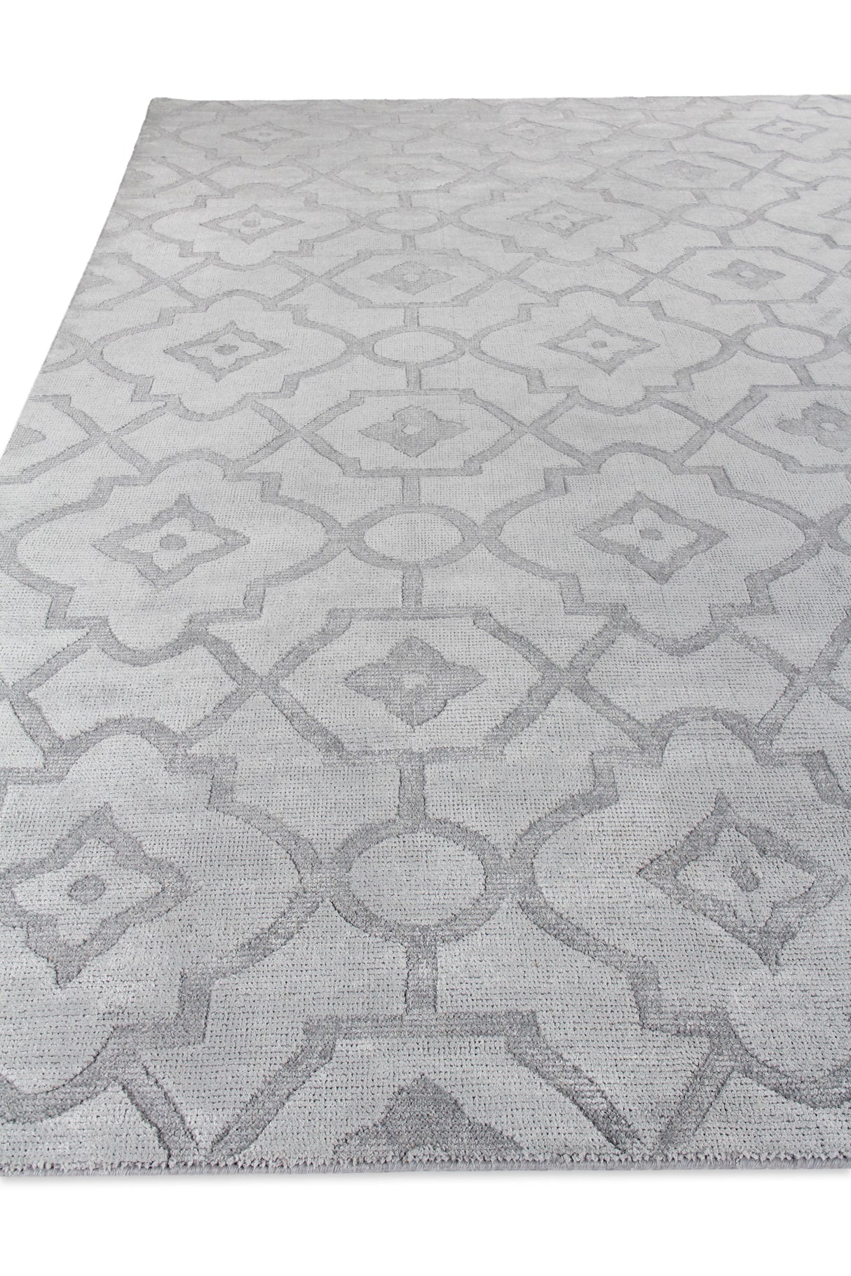 Exquisite Rugs Samara handloomed Bamboo Silk 5216 Aqua 10' x 8' Area Rug