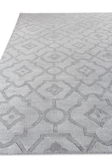 Exquisite Rugs Samara handloomed Bamboo Silk 5216 Aqua 10' x 8' Area Rug