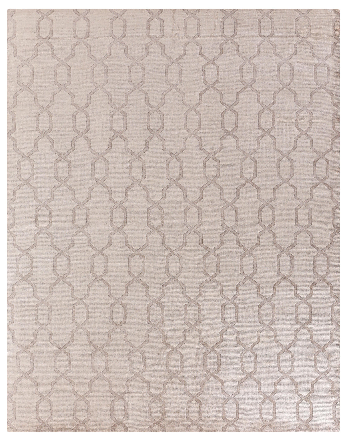 Exquisite Rugs Samara handloomed Bamboo Silk 5221 Beige 9' x 6' Area Rug