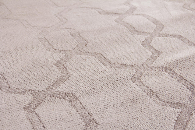 Exquisite Rugs Samara handloomed Bamboo Silk 5222 Light Silver 14' x 10' Area Rug