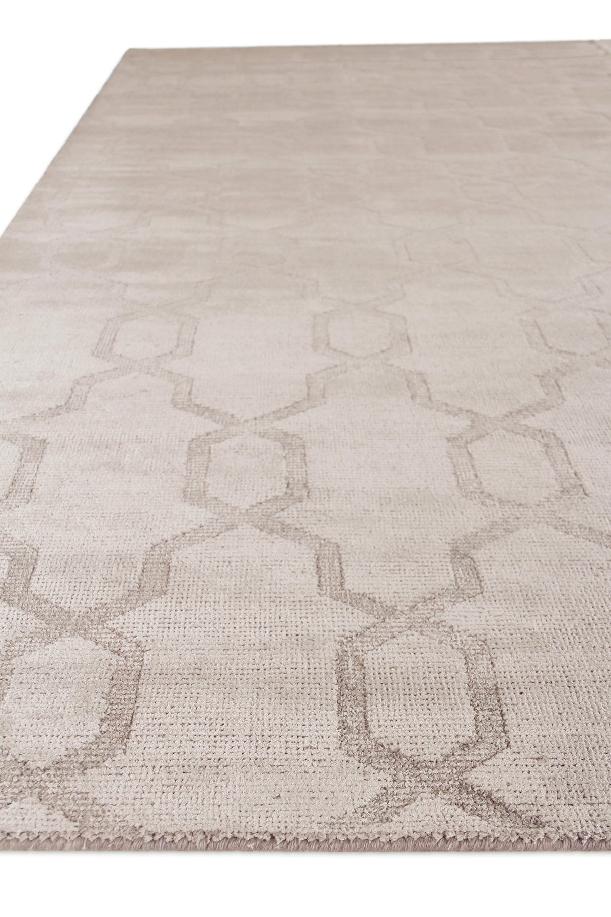 Exquisite Rugs Samara handloomed Bamboo Silk 5222 Light Silver 15' x 12' Area Rug