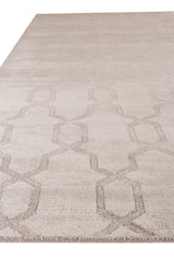 Exquisite Rugs Samara handloomed Bamboo Silk 5222 Light Silver 10' x 8' Area Rug