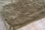Exquisite Rugs Sumo Shag handloomed Polyester/Microfiber 5342 Taupe 3' x 2' Area Rug