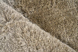 Exquisite Rugs Sumo Shag handloomed Polyester/Microfiber 5342 Taupe 3' x 2' Area Rug
