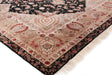 Exquisite Rugs Super Fine Tabriz hand-knotted New Zealand Wool 5412 Black/Ivory 12' x 9' Area Rug