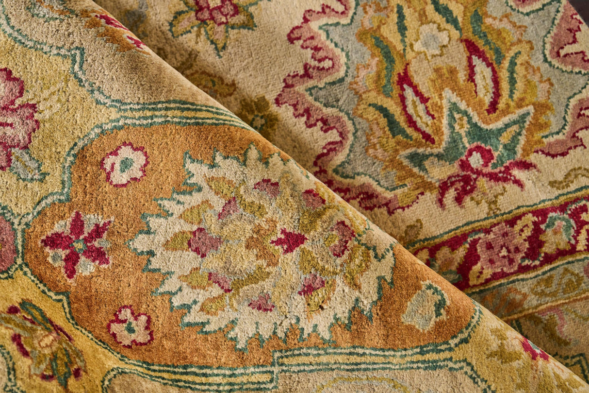 Exquisite Rugs Polonaise hand-knotted New Zealand Wool 5420 Cream 18' x 14' Area Rug