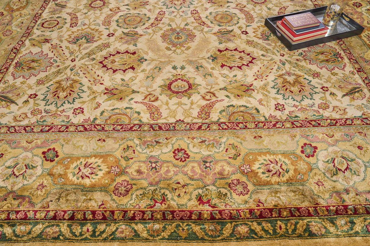 Exquisite Rugs Polonaise hand-knotted New Zealand Wool 5420 Cream 18' x 14' Area Rug