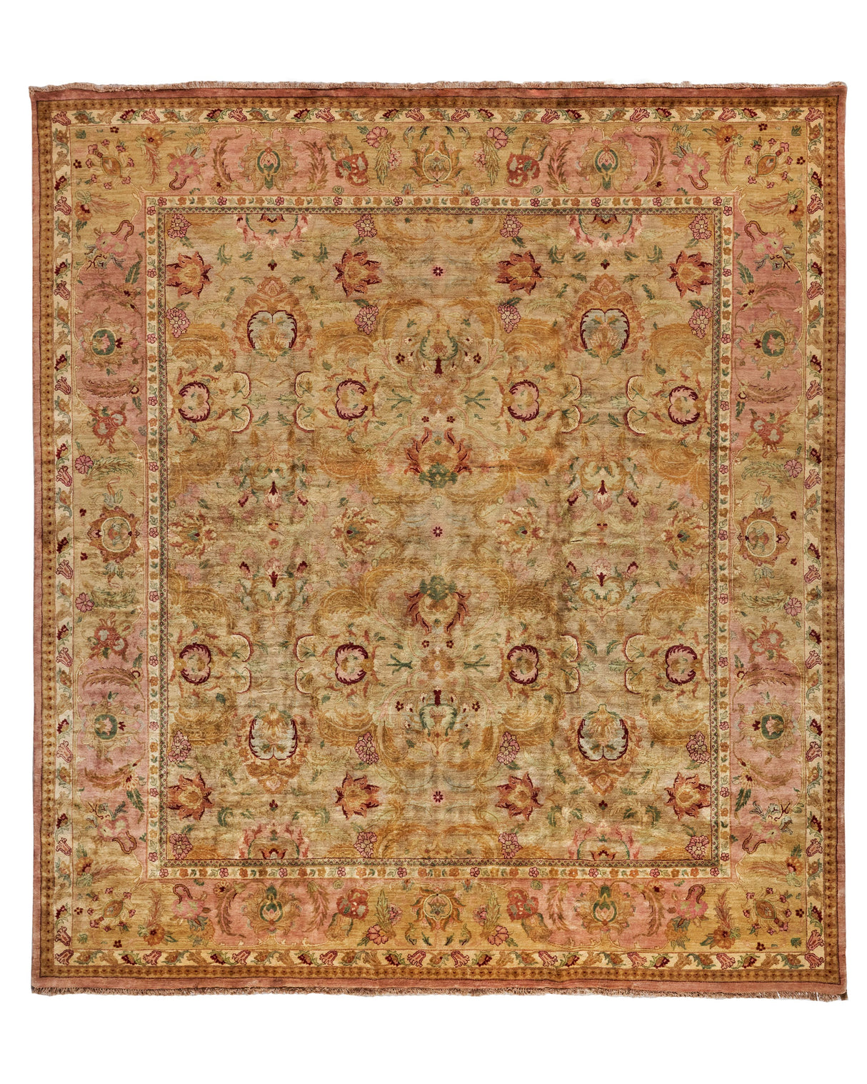 Exquisite Rugs Polonaise hand-knotted New Zealand Wool 5421 Beige/Peach 17' x 11.5' Area Rug