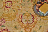 Exquisite Rugs Polonaise hand-knotted New Zealand Wool 5421 Beige/Peach 17' x 11.5' Area Rug