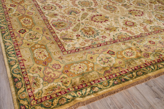 Exquisite Rugs Polonaise hand-knotted New Zealand Wool 5420 Cream 12' x 4' Area Rug