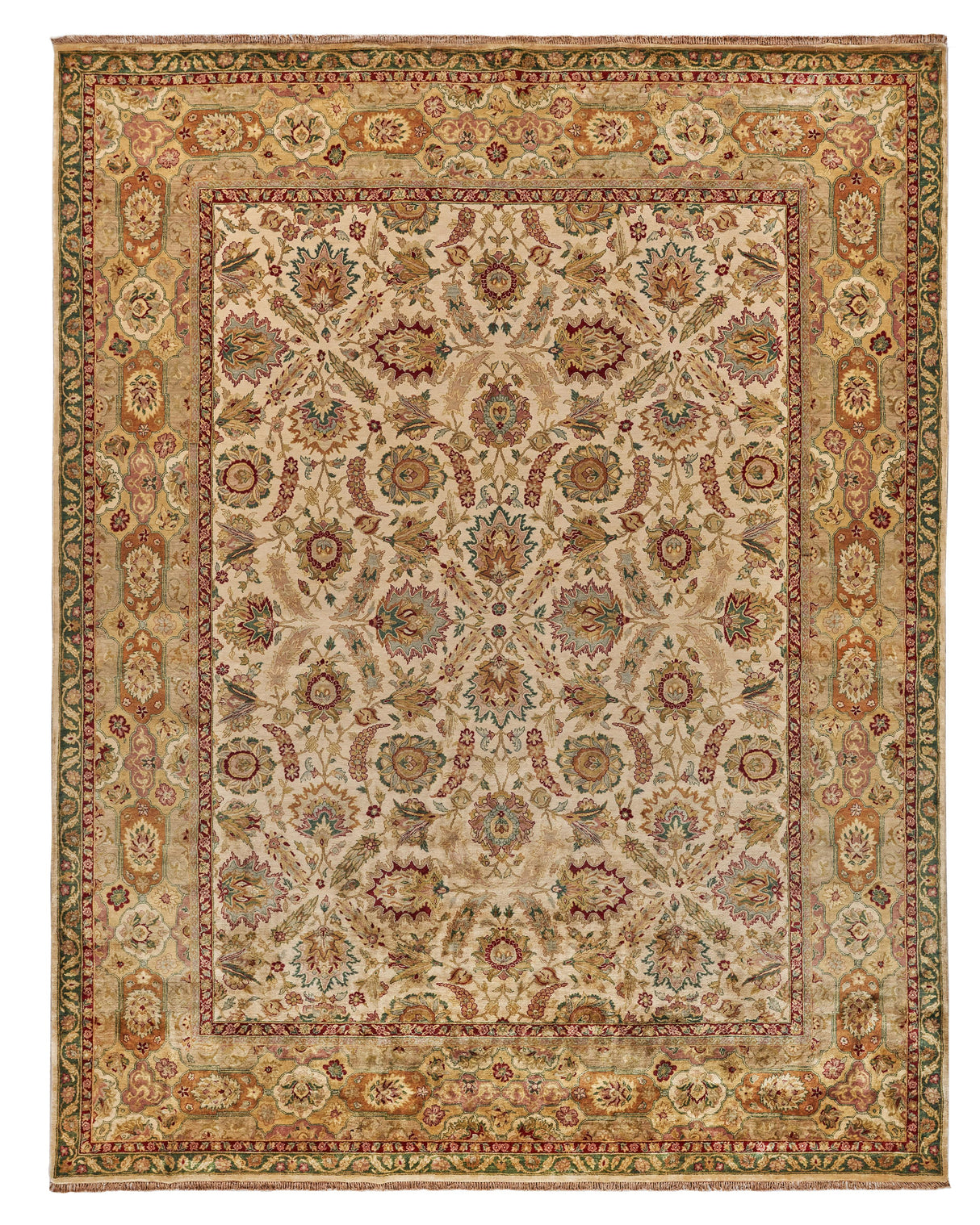 Exquisite Rugs Polonaise hand-knotted New Zealand Wool 5420 Cream 12' x 4' Area Rug