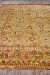 Exquisite Rugs Polonaise hand-knotted New Zealand Wool 5421 Beige/Peach 17.5' x 14' Area Rug