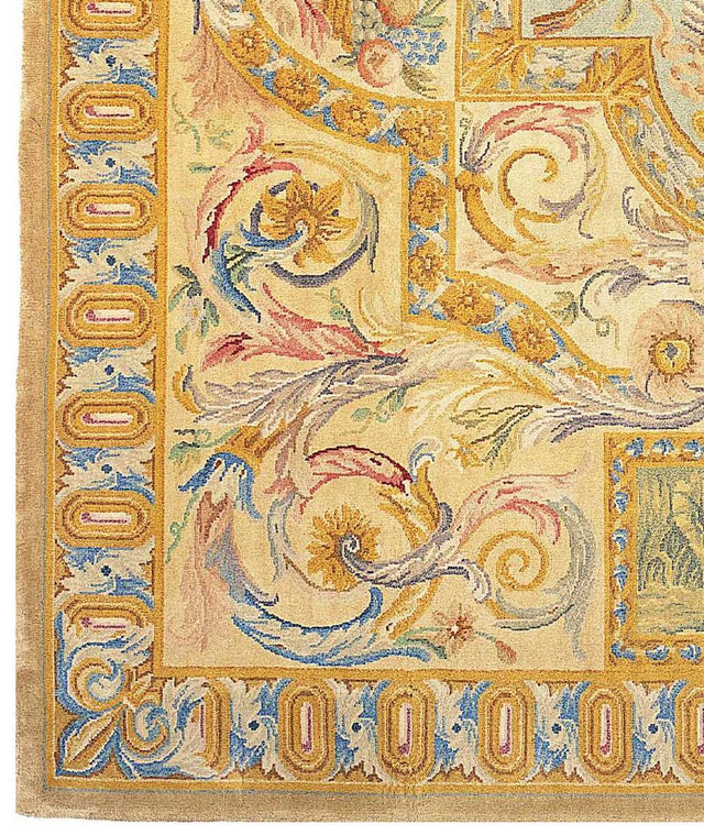 Exquisite Rugs Super Fine Tabriz hand-knotted New Zealand Wool 5441 Cream 20' x 14' Area Rug