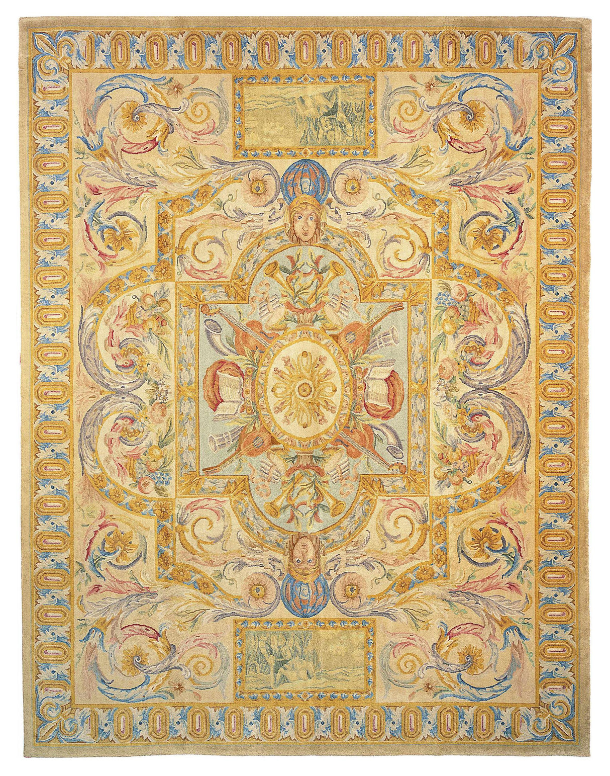 Exquisite Rugs Super Fine Tabriz hand-knotted New Zealand Wool 5441 Cream 20' x 14' Area Rug