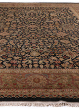 Exquisite Rugs Super Fine Tabriz hand-knotted New Zealand Wool 5496 Black 20' x 15' Area Rug