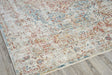Exquisite Rugs Antique Loom power loom Polyester 5572 Rust/Light Blue 10' x 7' Area Rug