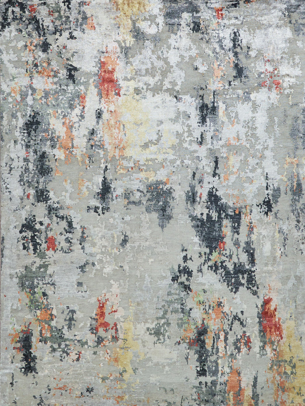 Exquisite Rugs Cosmo hand-knotted Wool/Bamboo Silk 5718 Silver/Multi 10' x 8' Area Rug