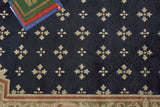 Exquisite Rugs Contemporary hand-knotted New Zealand Wool 5795 Black/Green 10' x 9' Area Rug