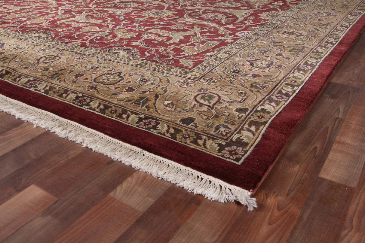 Exquisite Rugs Moghul hand-knotted New Zealand Wool 5849 Red/Gold 18' x 14' Area Rug