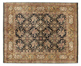 Exquisite Rugs Polonaise hand-knotted New Zealand Wool 5857 Black/Peach 18' x 14' Area Rug