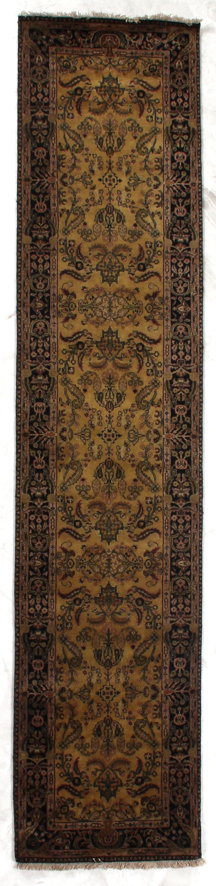Exquisite Rugs Antique Weave Mohajeran hand-knotted New Zealand Wool 5881 Gold/Black 20' x 15' Area Rug