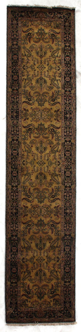 Exquisite Rugs Antique Weave Mohajeran hand-knotted New Zealand Wool 5881 Gold/Black 20' x 15' Area Rug