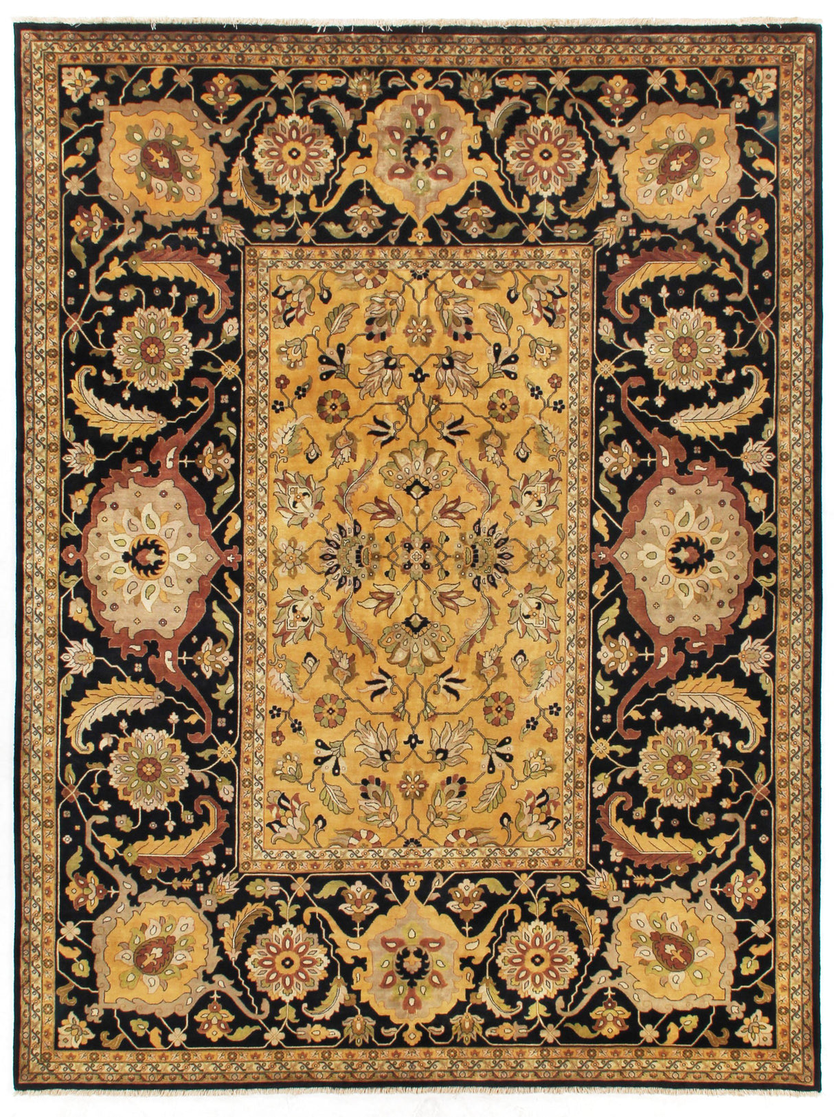 Exquisite Rugs Antique Weave hand-knotted New Zealand Wool 5906 Gold/Rust 18' x 14' Area Rug